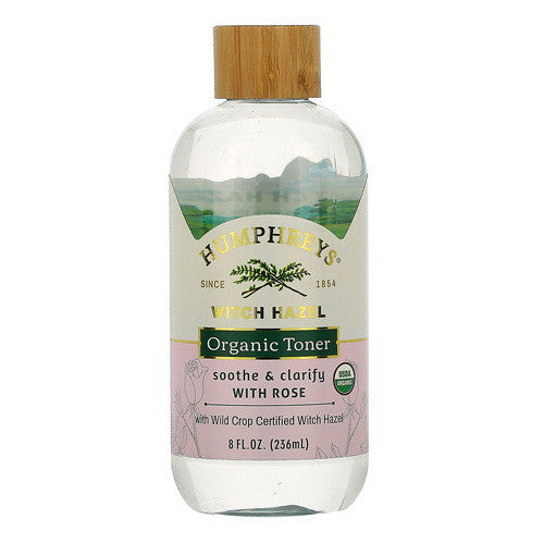 Humphrey's, Witch Hazel Organic Toner with Rose, Soothe & Clarify, 8 Oz